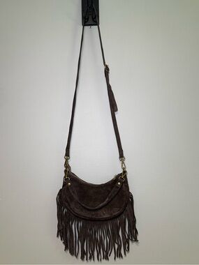MARLON Suede Fringe Purse